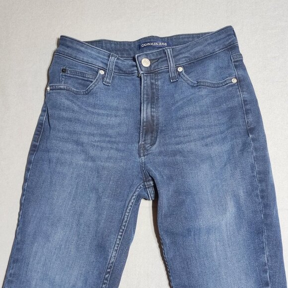 Calvin Klein Jeans women's sz W27/L32 (26x30)indigo blue colour high rise skinny - Picture 2 of 13